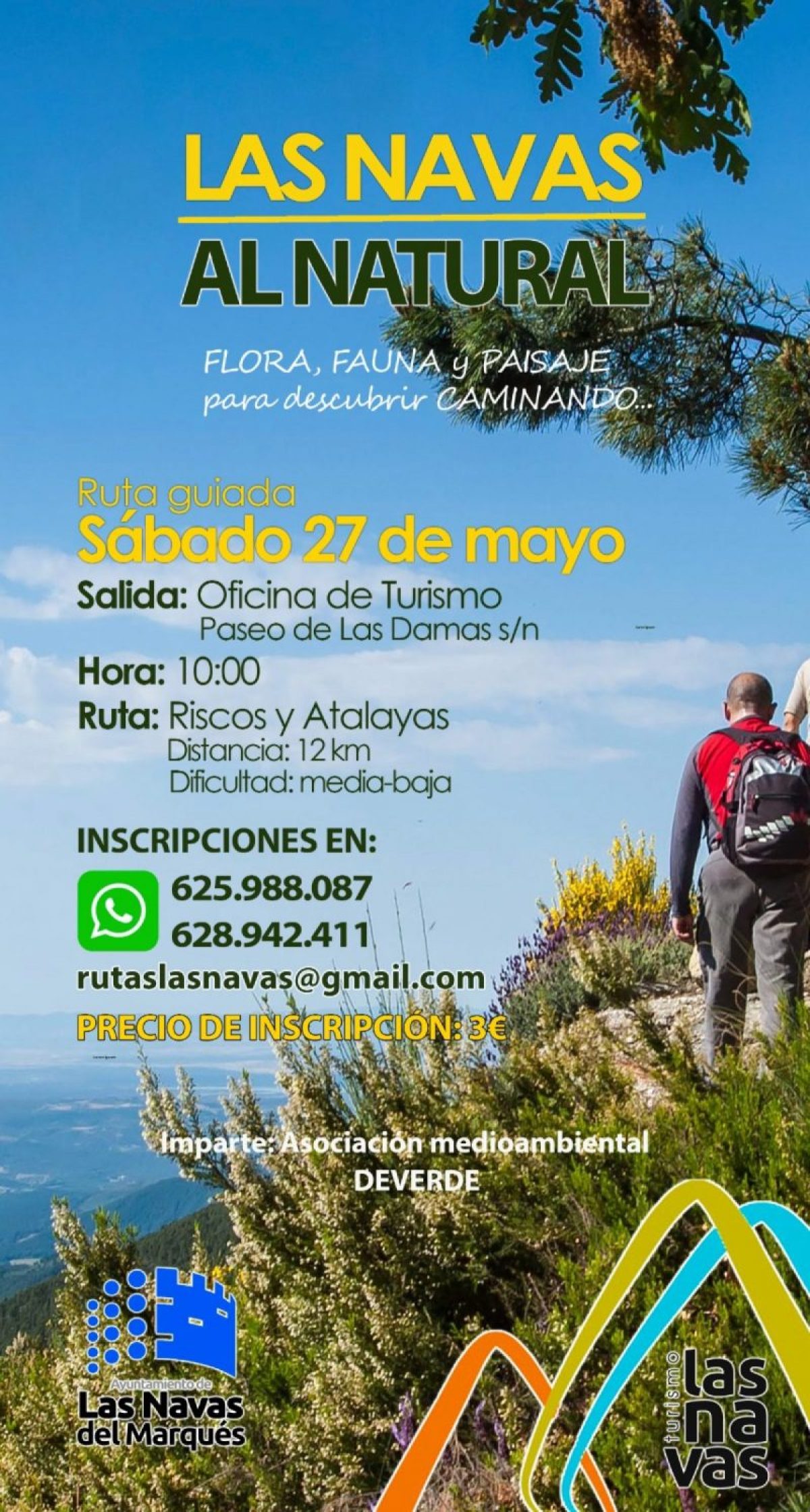 Ruta de senderismo - RISCOS Y ATALAYAS - Las Navas al Natural